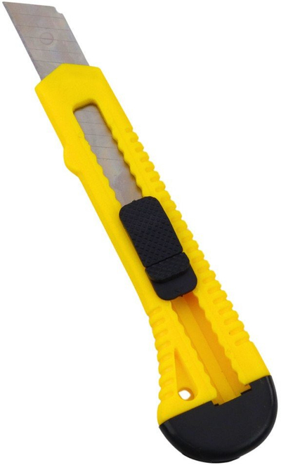 Thikë me segmente për karton Kreator KRT000203, teh 20mm, 13 segmente, e verdhë