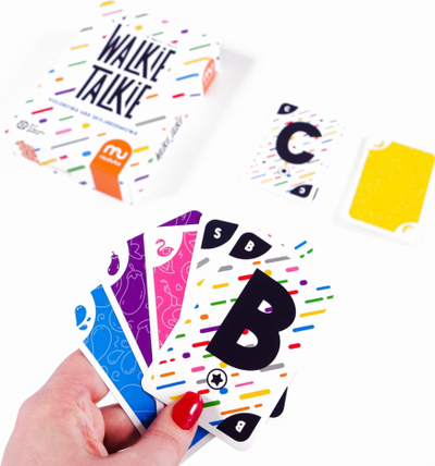 Lojë me letra Muduko Walkie Talkie, party game, shumëngjyrëshe