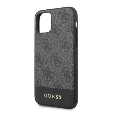 Mbulesë telefoni Guess 4G Stripe për iPhone 11, gri