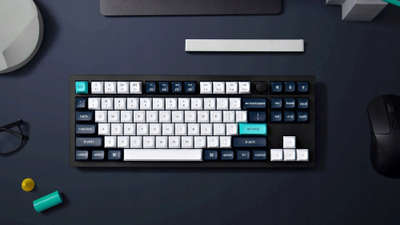 Tastierë mekanike Keychron Q3 Max, wireless, RGB, Gateron Jupiter Brown, karbon e zezë
