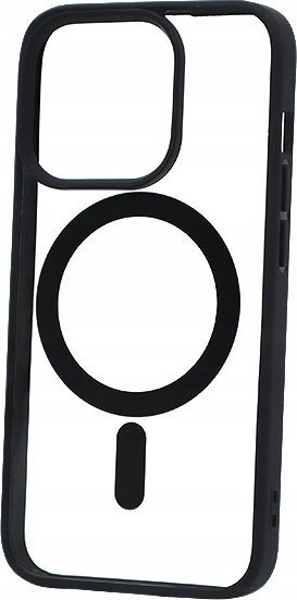 Mbulesë telefoni Ecobox për iPhone 13 Pro, transparente, MagSafe, e zezë