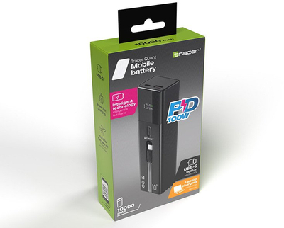 Powerbank Tracer Quant, 10000mAh, 100W PD QC, i zi