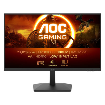 Монитор AOC 24G15N2, 23.8\", Full HD 180Hz, црн