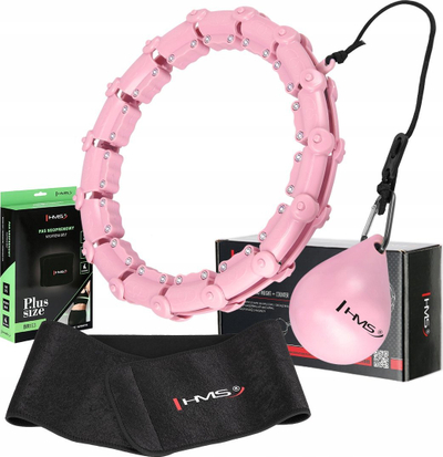 Hula hoop me peshë HMS HHW11, i rregullueshëm, për bel, shumëngjyrësh