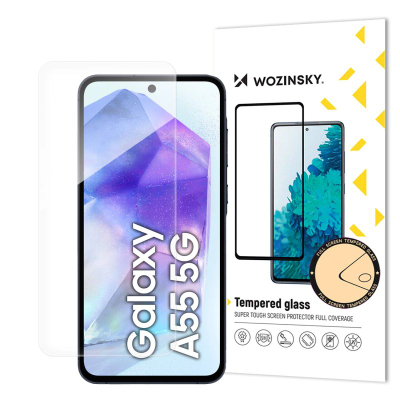 Xham mbrojtës Wozinsky për Samsung Galaxy A55, 9H, full cover, transparent