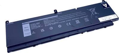 Bateri laptopi V7 D-3HK45-V7E, Li-ion, 95Wh, e zezë