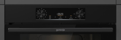 Furrë e integrume Gorenje G400 Multisystem, 60 x 60 cm, pastrim pirolitik, e zezë