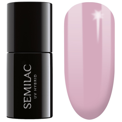 Llak thonjsh Semilac 058 Heather Gray, gel hibrid soak off, Allure Collection, rozë vjollcë