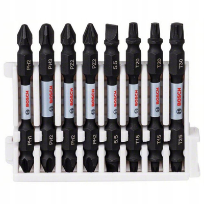 Set bitash goditës Bosch Impact Control, 8 copë, 65mm, i zi
