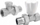 Set valvulash t’drejta radiatorike Ferro ZGB01, 1/2", metalik