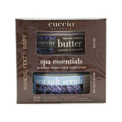 Set për kujdesin e trupit Cuccio Naturale Kit Spa Essentials Lavender & Chamomile, 226 g + 553 g
