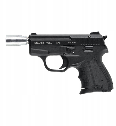 Pistoletë alarmi STALKER M 906 BAS, kalibër deri 6 mm, e zezë