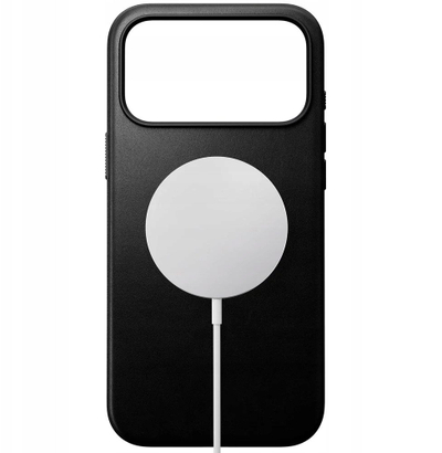 Mbrojtëse telefoni Nomad Modern Leather Case për iPhone 17 Pro Max, lëkurë natyrale, profil i hollë, e zezë