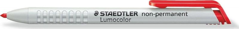 Marker Staedtler Lumocolor non permanent, majë e rrumbullakët, i kuq