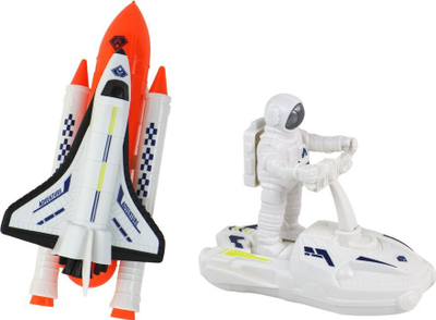 Set lodrash kozmike Space Mission Rocket Spaceship, 8 pjesë, me raketë edhe astronaut