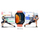 Smartwatch Gravity GT15-3, ekran 2.04", Bluetooth 5.0, i zi me rrip të kuq
