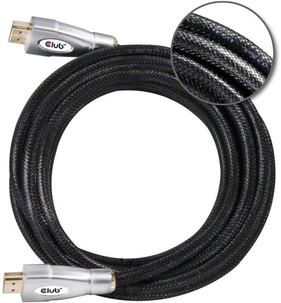 Kабел HDMI Club3D Premium, 5m, 4K 60Hz HDR, црн