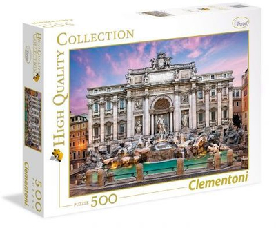 Set puzzle Clementoni shatërvani Trevi, 500 elemente