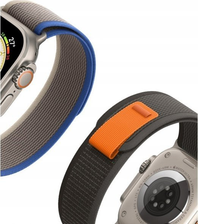 Rrip ore Apple Watch COTECi W97 Ultra Wild Trail, 38/40/41mm, najlon, i verdhë me bezhë