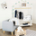 Dollap për kalamaj Atmosphera Wardrobe on Casters, 120cm, me rrota, dru
