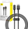 Kabllo USB Baseus USB A në Lightning, 1 m, 2.4A, e zezë