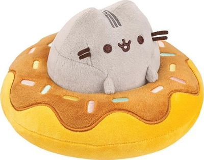 Figurinë Pusheen në donut me çokollatë, dekor, shumëngjyrësh