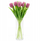 Buqetë lulesh artificiale Saska Garden Tulips, 7 copa, 31cm, lejla e çelët