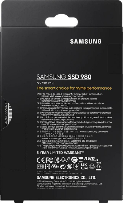 Disk Samsung SSD 980, 250GB, M.2 2280 PCI-E x4 Gen3 NVMe SSD (MZ-V8V250BW)