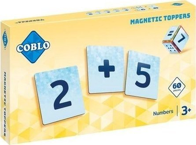 Lodër magnetike Coblo Magnetic Numbers, 60 pjesë, edukative, shumëngjyrëshe