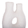 Vazo dekorative tavoline NAMENTIS HM4665.02L, terrakotë, 27×13.5×37 cm, e bardhë
