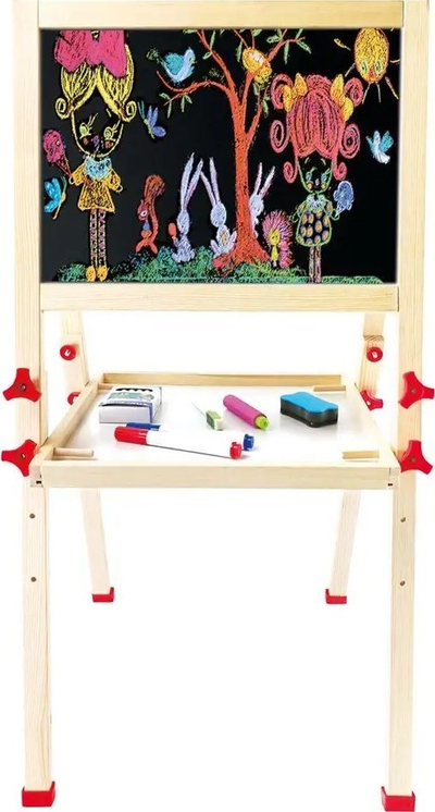 Tabllo loje Bino Double-Sided Magnetic Board, me dy anë, magnetike, 80 x 40 x 42 cm