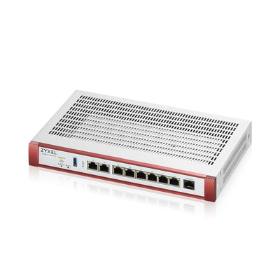 Firewall rrjeti ZyXEL USG FLEX200 H Series USGFLEX200H-EU0102F, throughput 5000 Mbit/s, Ethernet 1 Gbit/s, gri