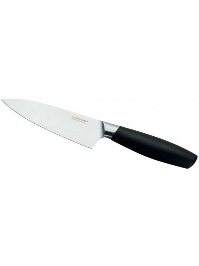 Thikë shefi Fiskars, 12 cm, zezë/argjendtë