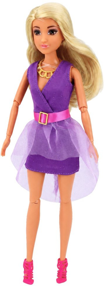Kukull LeanToys Anlily Fashion, 30cm, me aksesorë, vjollcë