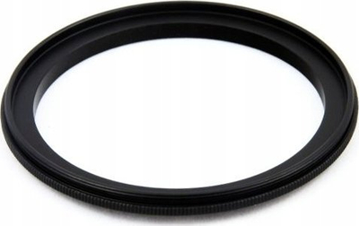 Adapter fotografic KiwiFotos Reverse Mounting Ring 55mm në 58mm, unazë metalike e zezë