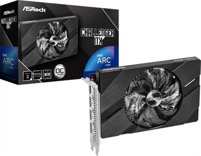 Kartelë grafike ASRock Intel Arc A380 Challenger ITX OC 6GB GDDR6