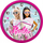 Orë muri Barbie për kalamajt, diametër 24 cm, me plot ngjyra