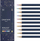 Сет дрвени боички Caran d'Ache Cosmic Blue Collection, 10 парчиња, олово 3 mm, сина