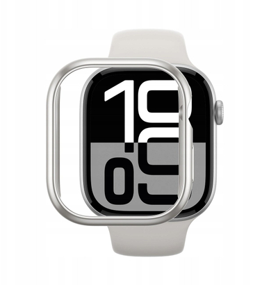 Mbrojtëse ore inteligjente Amazingthing Minimal për Apple Watch 46mm, ngjyrë argjendi