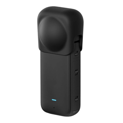 Mbulesë lente silikoni mbrojtëse Puluz për Insta360 X3 (i zi)