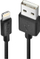 Kабел USB Lindy USB A до Lightning, 0.5 m, црн