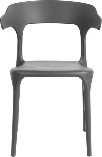 Set karrigesh për ngrënie GUBBIO, 8 copë, material sintetik, gri e errët