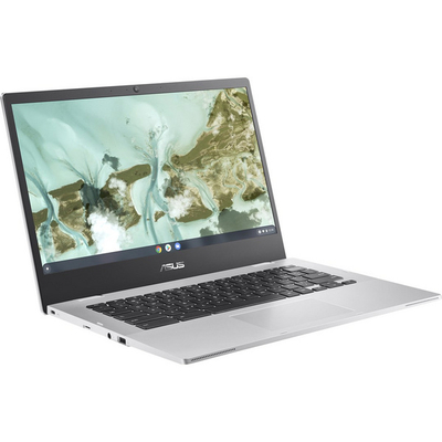 Лаптоп Asus Chromebook CX1, 14\", 4 GB RAM, 64 GB SSD, Intel Celeron N3350, Intel HD Graphics 500, сребрен