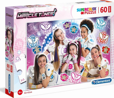 Puzzle Clementoni Miracle Tunes, 60 copa XXL, shumëngjyrësh