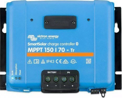 Kontrollues karikimi diellor Victron SmartSolar MPPT 150/70-Tr, 150V, 70A, blu