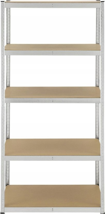 Raf metalik Funfit 180x100x60 cm, 5 kate MDF, 1000 kg, i zi