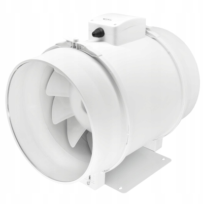 Ventilator kanali industrial 250mm, 1470 m³/h, i bardhë