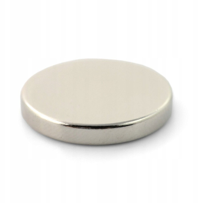 Set magnetësh neodymium Tomar, 20x3mm, 5 copa, argjendtë