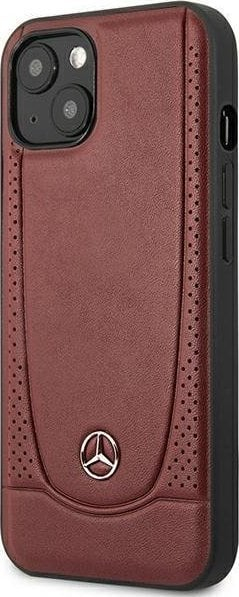 Mbulesë telefoni Mercedes-Benz Urban Bengale për iPhone 14 Plus, lëkurë origjinale, kornizë TPU, kafe