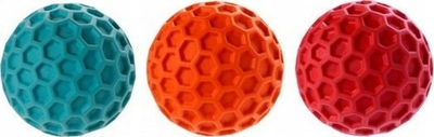 Lodër për qen Toby's Choice Squeaky Ball Small, top i vogël me diametër 5.5 cm, gome natyrale, shumëngjyrësh